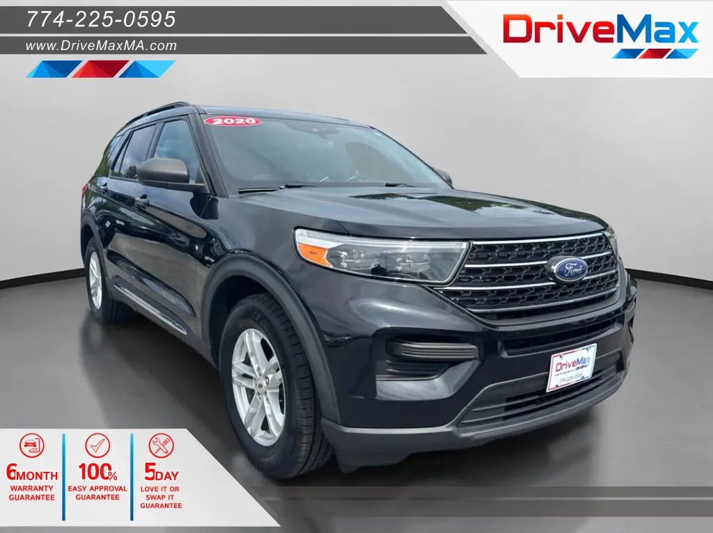 Black 2020 Ford Explorer XLT Sport Utility 4D for sale in West Bridgewater, MA