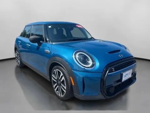 Blue 2022 MINI Hardtop 4 Door Cooper S Hatchback 4D for sale in West Bridgewater, MA