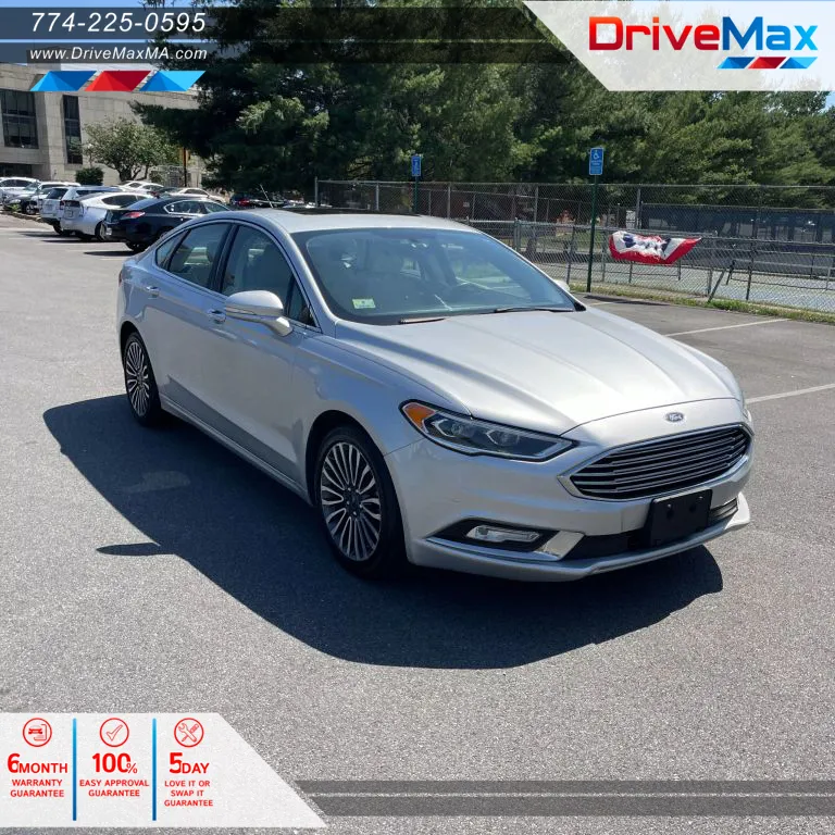 Gray 2018 Ford Fusion Titanium Sedan 4D for sale in West Bridgewater, MA