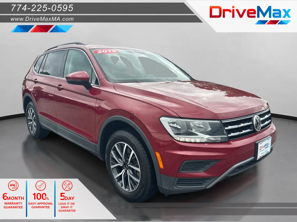 Red 2019 Volkswagen Tiguan 2.0T SE 4MOTION Sport Utility 4D for sale in West Bridgewater, MA