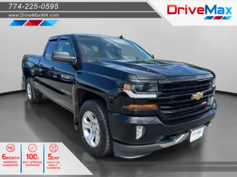 Black 2017 Chevrolet Silverado 1500 Double Cab Z71 LT Pickup 4D 6 1/2 ft for sale in West Bridgewater, MA