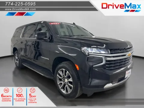 Black 2021 Chevrolet Suburban LT Sport Utility 4D for sale in West Bridgewater, MA