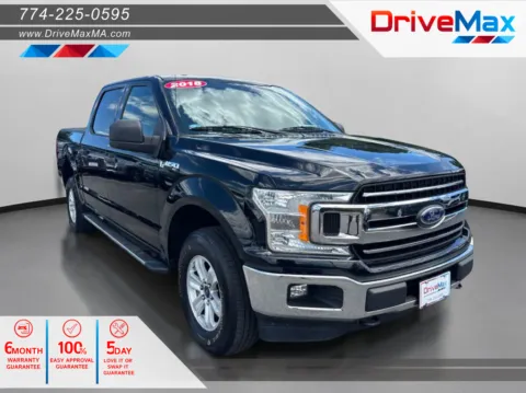 Black 2018 Ford F-150 SuperCrew Cab XLT Pickup 4D 5 1/2 ft for sale in West Bridgewater, MA
