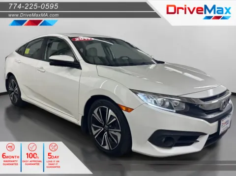 White 2017 Honda Civic EX-T Sedan 4D for sale in West Bridgewater, MA