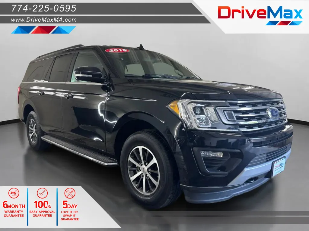 Black 2019 Ford Expedition MAX XLT Sport Utility 4D for sale in West Bridgewater, MA