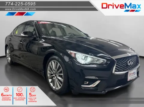 Black 2022 INFINITI Q50 LUXE Sedan 4D for sale in West Bridgewater, MA