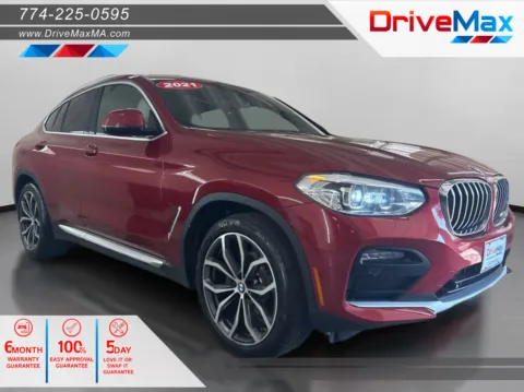 Red 2021 BMW X4 xDrive30i Sport Utility 4D for sale in West Bridgewater, MA