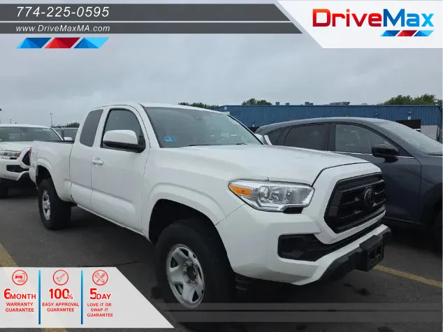 White 2021 Toyota Tacoma Access Cab SR Pickup 4D 6 ft for sale in West Bridgewater, MA
