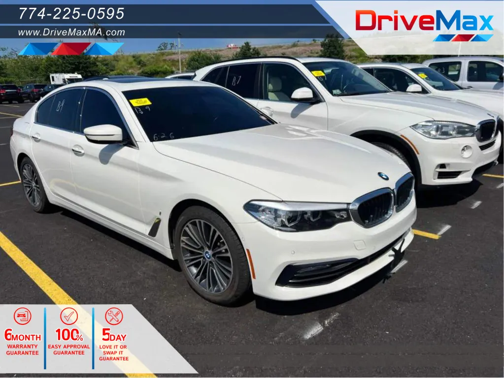 White 2018 BMW 5 Series 530e xDrive iPerformance Sedan 4D for sale in West Bridgewater, MA