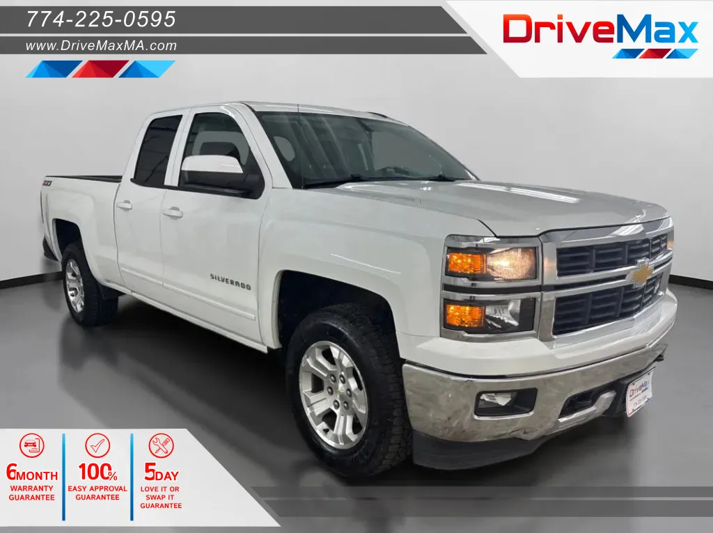 White 2015 Chevrolet Silverado 1500 Double Cab Z71 LT Pickup 4D 6 1/2 ft for sale in West Bridgewater, MA