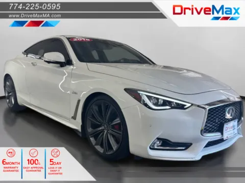 White 2018 INFINITI Q60 Red Sport 400 Coupe 2D for sale in West Bridgewater, MA