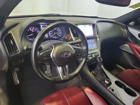 Photos of 2018 INFINITI Q60 Red Sport 400 Coupe 2D for sale in West Bridgewater, MA at DriveMax (Auto Center Sales and Service)