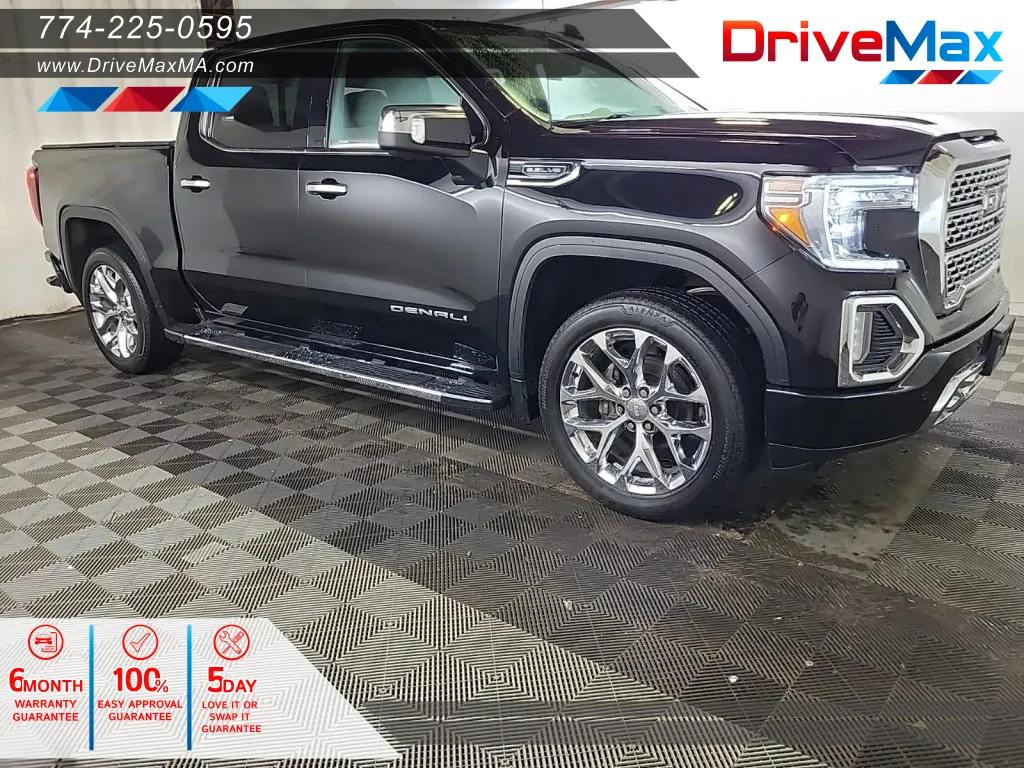 Black 2019 GMC Sierra 1500 Crew Cab Denali Pickup 4D 5 3/4 ft for sale in West Bridgewater, MA