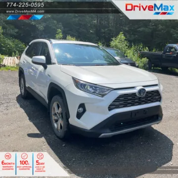 White 2020 Toyota RAV4 Hybrid Limited Sport Utility 4D for sale in West Bridgewater, MA