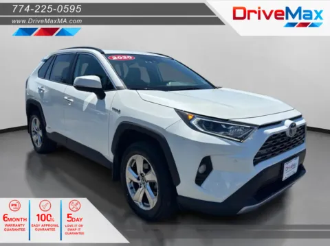 White 2020 Toyota RAV4 Hybrid Limited Sport Utility 4D for sale in West Bridgewater, MA
