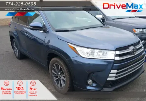 Blue 2019 Toyota Highlander XLE Sport Utility 4D for sale in West Bridgewater, MA