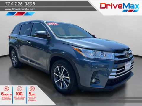 Blue 2019 Toyota Highlander XLE Sport Utility 4D for sale in West Bridgewater, MA