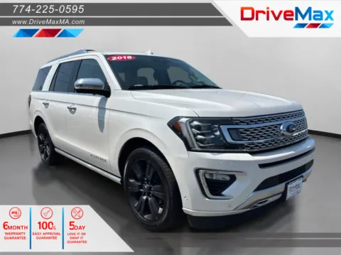 White 2018 Ford Expedition Platinum Sport Utility 4D for sale in West Bridgewater, MA