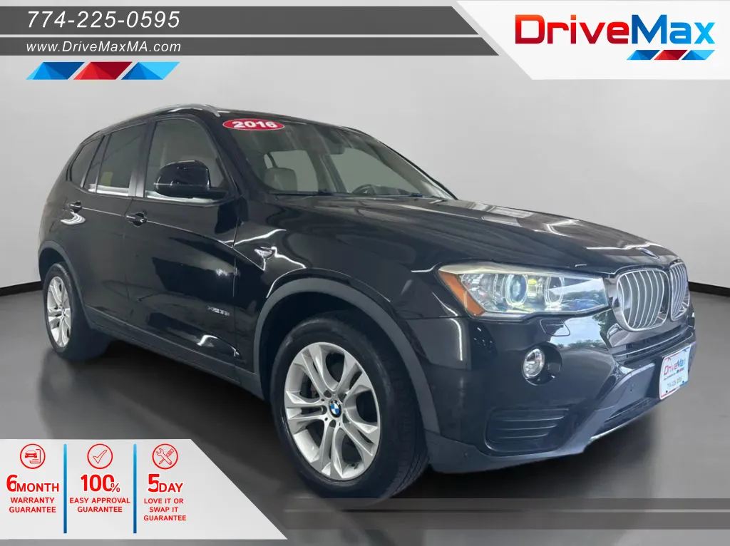 Black 2016 BMW X3 xDrive35i Sport Utility 4D for sale in West Bridgewater, MA