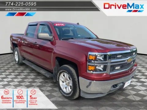 Red 2014 Chevrolet Silverado 1500 Crew Cab LT Pickup 4D 5 3/4 ft for sale in West Bridgewater, MA