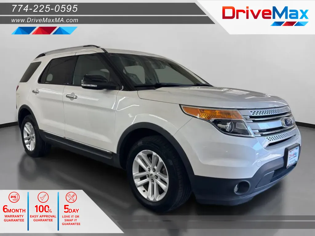White 2014 Ford Explorer XLT Sport Utility 4D for sale in West Bridgewater, MA