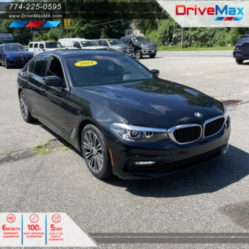Black 2018 BMW 5 Series 540i xDrive Sedan 4D for sale in West Bridgewater, MA