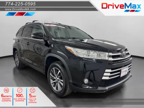 Black 2019 Toyota Highlander XLE Sport Utility 4D for sale in West Bridgewater, MA