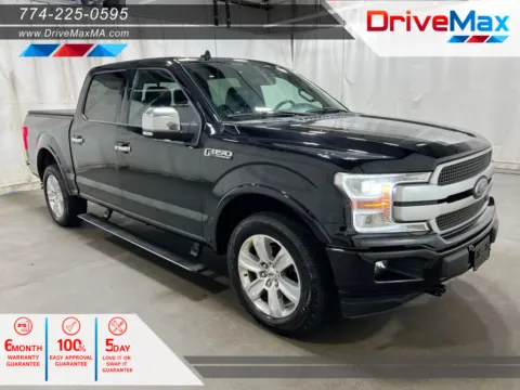 Black 2019 Ford F-150 SuperCrew Cab Platinum Pickup 4D 5 1/2 ft for sale in West Bridgewater, MA