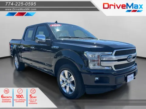 Black 2019 Ford F-150 SuperCrew Cab Platinum Pickup 4D 5 1/2 ft for sale in West Bridgewater, MA