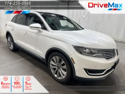 White 2016 Lincoln MKX Reserve Sport Utility 4D for sale in West Bridgewater, MA