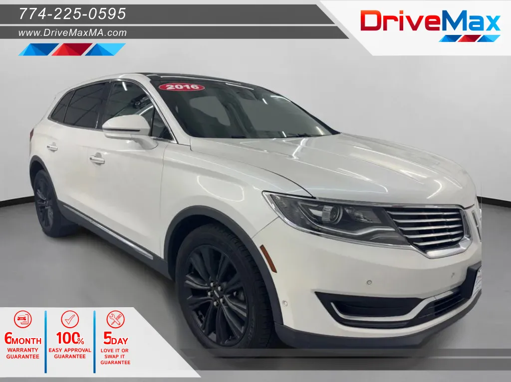 White 2016 Lincoln MKX Reserve Sport Utility 4D for sale in West Bridgewater, MA