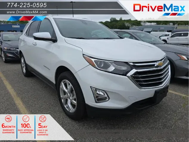 White 2021 Chevrolet Equinox Premier Sport Utility 4D for sale in West Bridgewater, MA