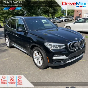 Black 2020 BMW X3 xDrive30i Sport Utility 4D for sale in West Bridgewater, MA