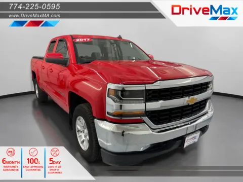 Red 2017 Chevrolet Silverado 1500 Double Cab LT Pickup 4D 6 1/2 ft for sale in West Bridgewater, MA