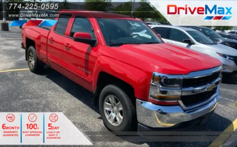 Red 2017 Chevrolet Silverado 1500 Double Cab LT Pickup 4D 6 1/2 ft for sale in West Bridgewater, MA