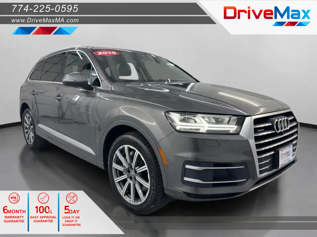 Gray 2019 Audi Q7 45 TFSI SE Premium Plus Sport Utility 4D for sale in West Bridgewater, MA