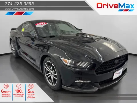 Black 2017 Ford Mustang EcoBoost Premium Coupe 2D for sale in West Bridgewater, MA