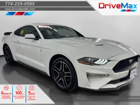 White 2021 Ford Mustang EcoBoost Premium Coupe 2D for sale in West Bridgewater, MA