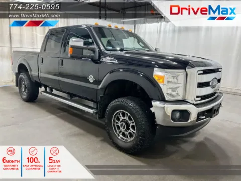 Black 2016 Ford F350 Super Duty Crew Cab Lariat Pickup 4D 6 3/4 ft for sale in West Bridgewater, MA