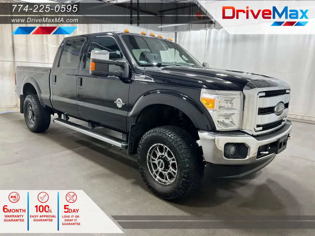 Black 2016 Ford F350 Super Duty Crew Cab Lariat Pickup 4D 6 3/4 ft for sale in West Bridgewater, MA