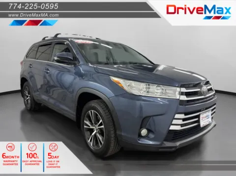 Blue 2018 Toyota Highlander LE Sport Utility 4D for sale in West Bridgewater, MA