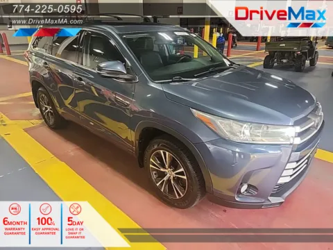 Blue 2018 Toyota Highlander LE Sport Utility 4D for sale in West Bridgewater, MA