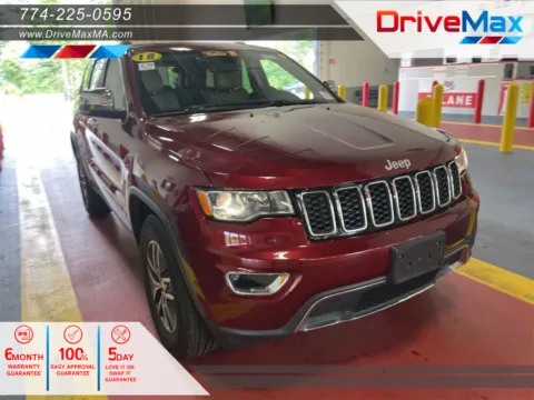 Red 2018 Jeep Grand Cherokee Limited Sport Utility 4D for sale in West Bridgewater, MA