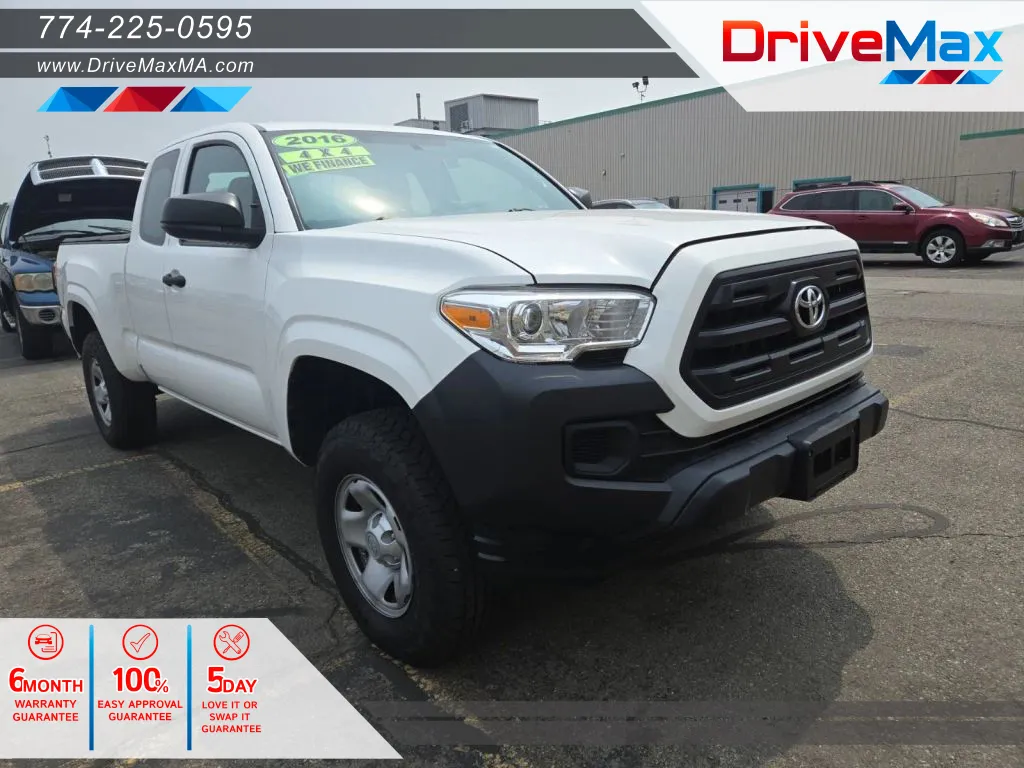 White 2016 Toyota Tacoma Access Cab SR Pickup 4D 6 ft for sale in West Bridgewater, MA