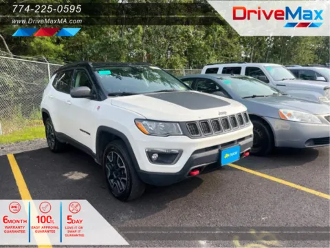 White 2019 Jeep Compass Trailhawk Sport Utility 4D for sale in West Bridgewater, MA