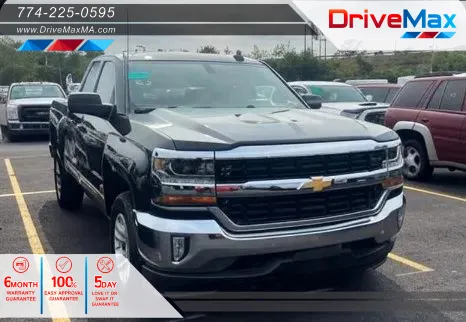 Black 2017 Chevrolet Silverado 1500 Double Cab LT Pickup 4D 6 1/2 ft for sale in West Bridgewater, MA