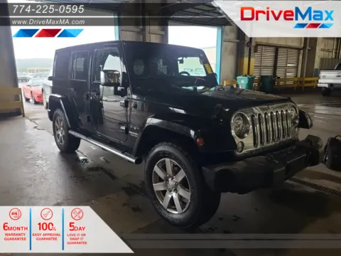 Black 2017 Jeep Wrangler Unlimited Sahara Sport Utility 4D for sale in West Bridgewater, MA