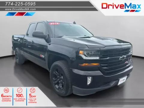 Black 2018 Chevrolet Silverado 1500 Double Cab Z71 LT Pickup 4D 6 1/2 ft for sale in West Bridgewater, MA