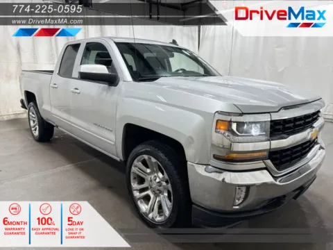 Silver 2017 Chevrolet Silverado 1500 Double Cab LT Pickup 4D 6 1/2 ft for sale in West Bridgewater, MA