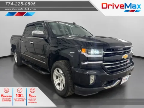 Black 2017 Chevrolet Silverado 1500 Crew Cab Z71 LTZ Pickup 4D 5 3/4 ft for sale in West Bridgewater, MA